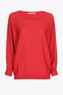Sommerlicher Pullover mit Seidenanteil