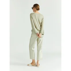 Sommerlicher Pullover mit Seidenanteil und Lurex