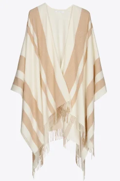 Streifenponcho