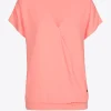 T-Shirt in Wickeloptik