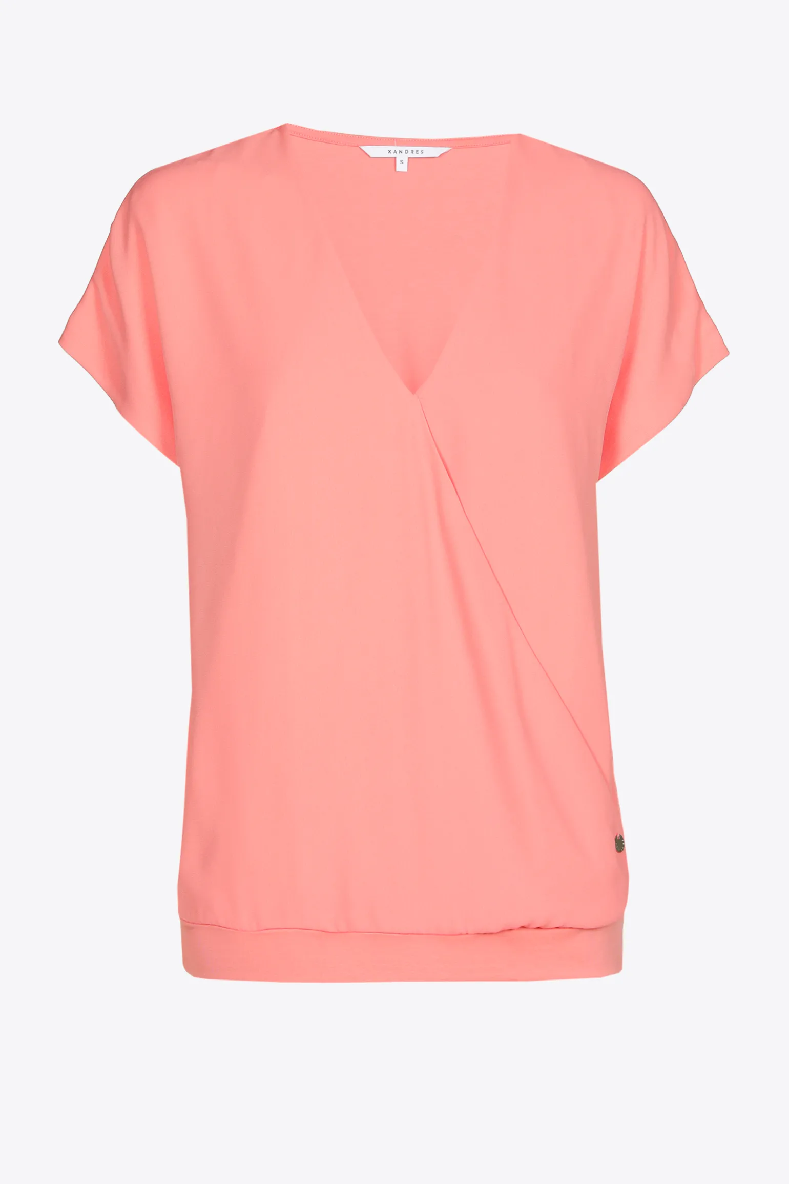 T-Shirt in Wickeloptik