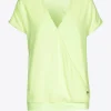 T-Shirt in Wickeloptik