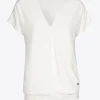 T-Shirt in Wickeloptik