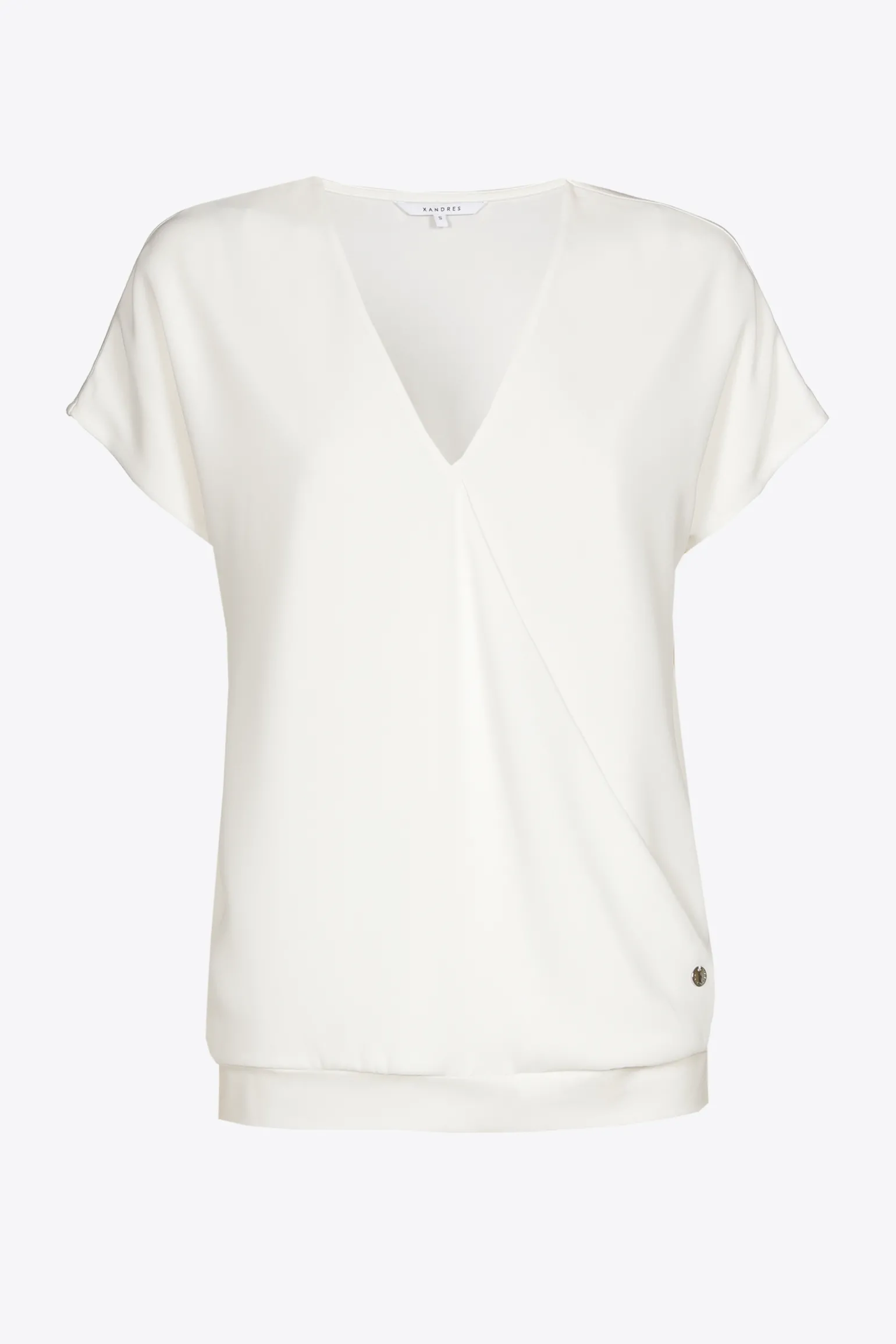 T-Shirt in Wickeloptik
