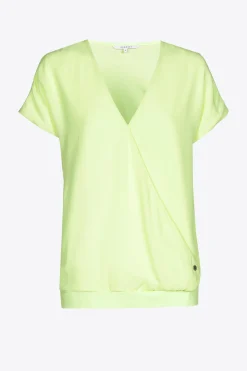 T-Shirt in Wickeloptik