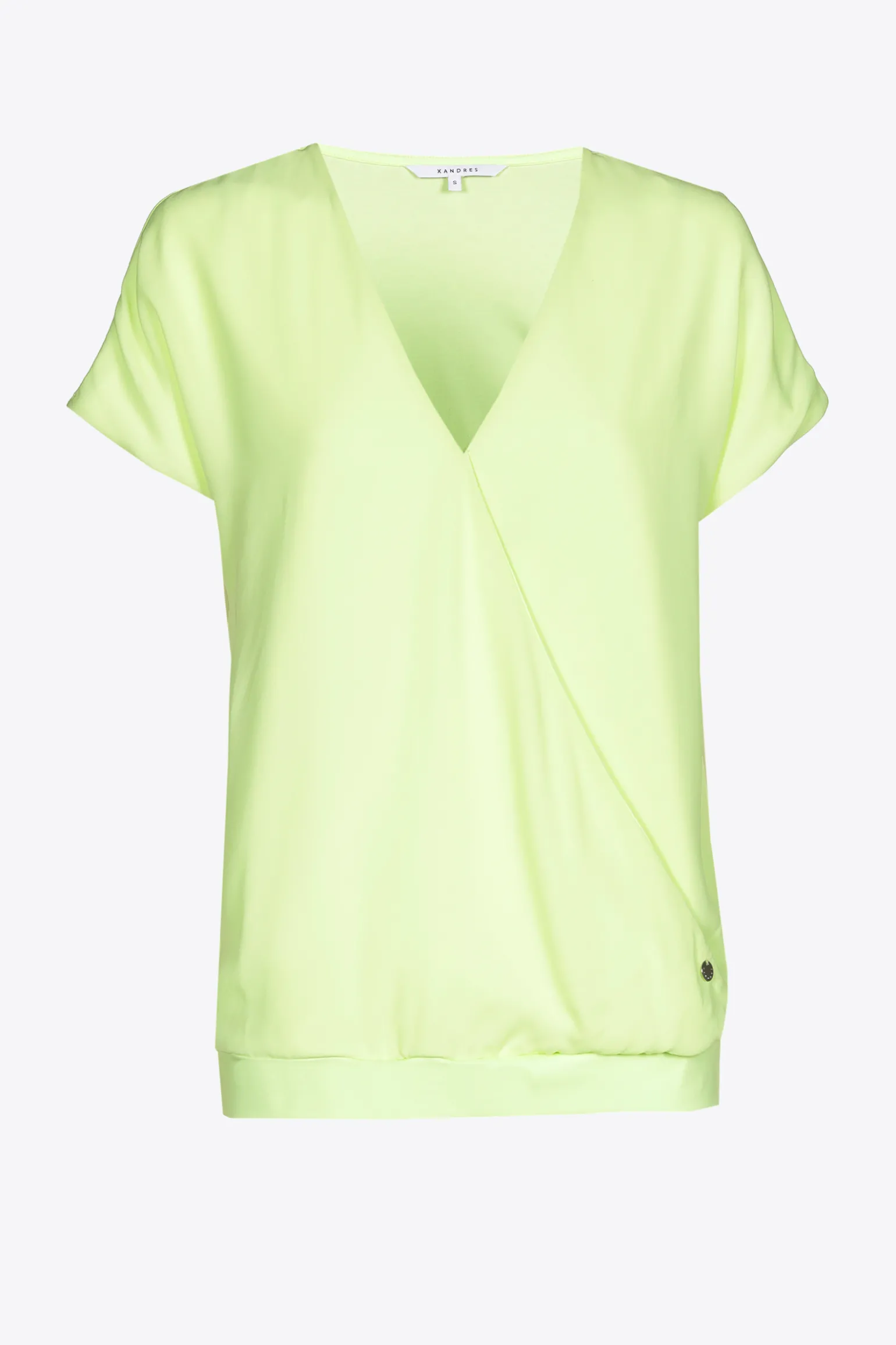 T-Shirt in Wickeloptik