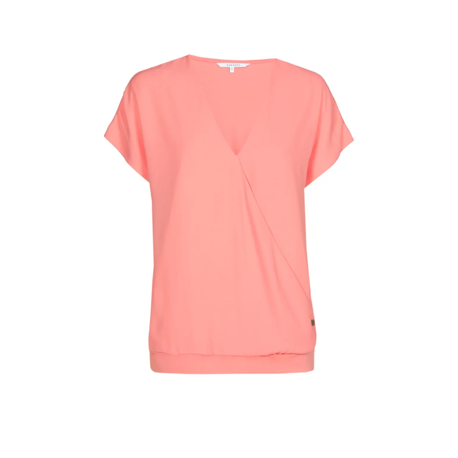 T-Shirt in Wickeloptik