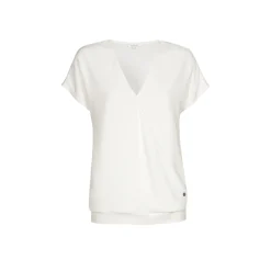 T-Shirt in Wickeloptik