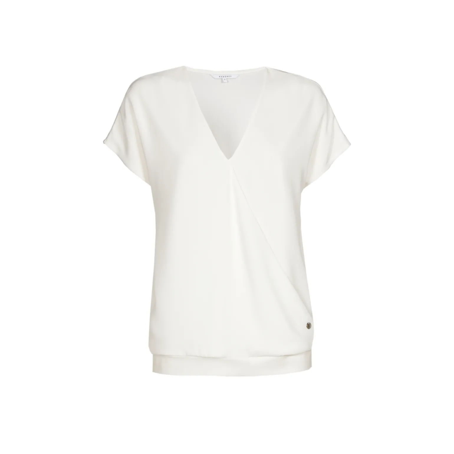 T-Shirt in Wickeloptik