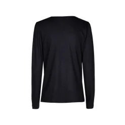 T-Shirt mit drapiertem Kragen