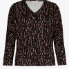 T-Shirt mit farbenfrohem Muster