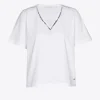 T-Shirt mit silbernem Detail