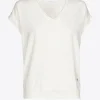 T-Shirt mit V-Ausschnitt aus Jerseystoff