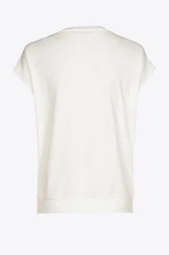 T-Shirt mit V-Ausschnitt aus Jerseystoff