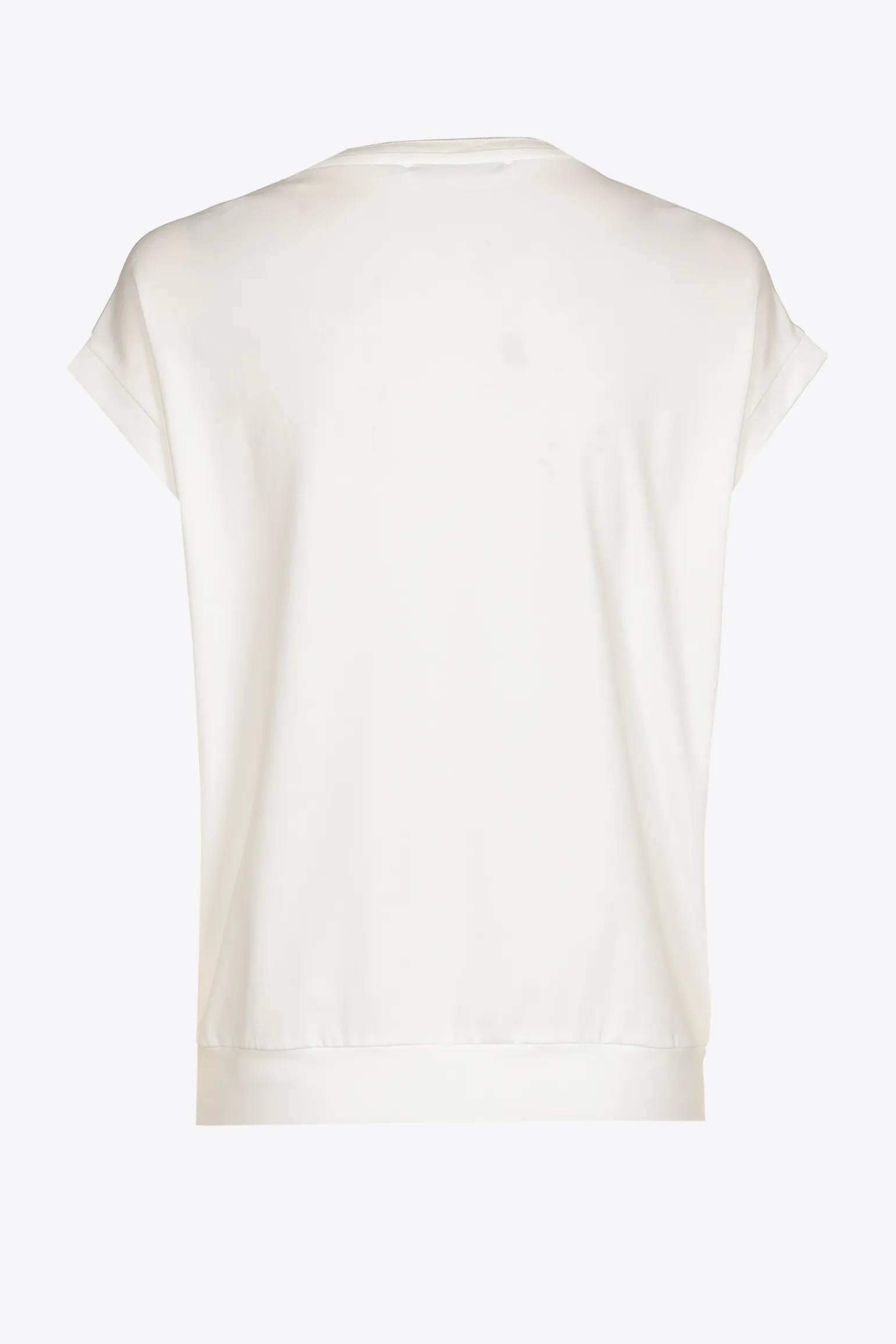 T-Shirt mit V-Ausschnitt aus Jerseystoff