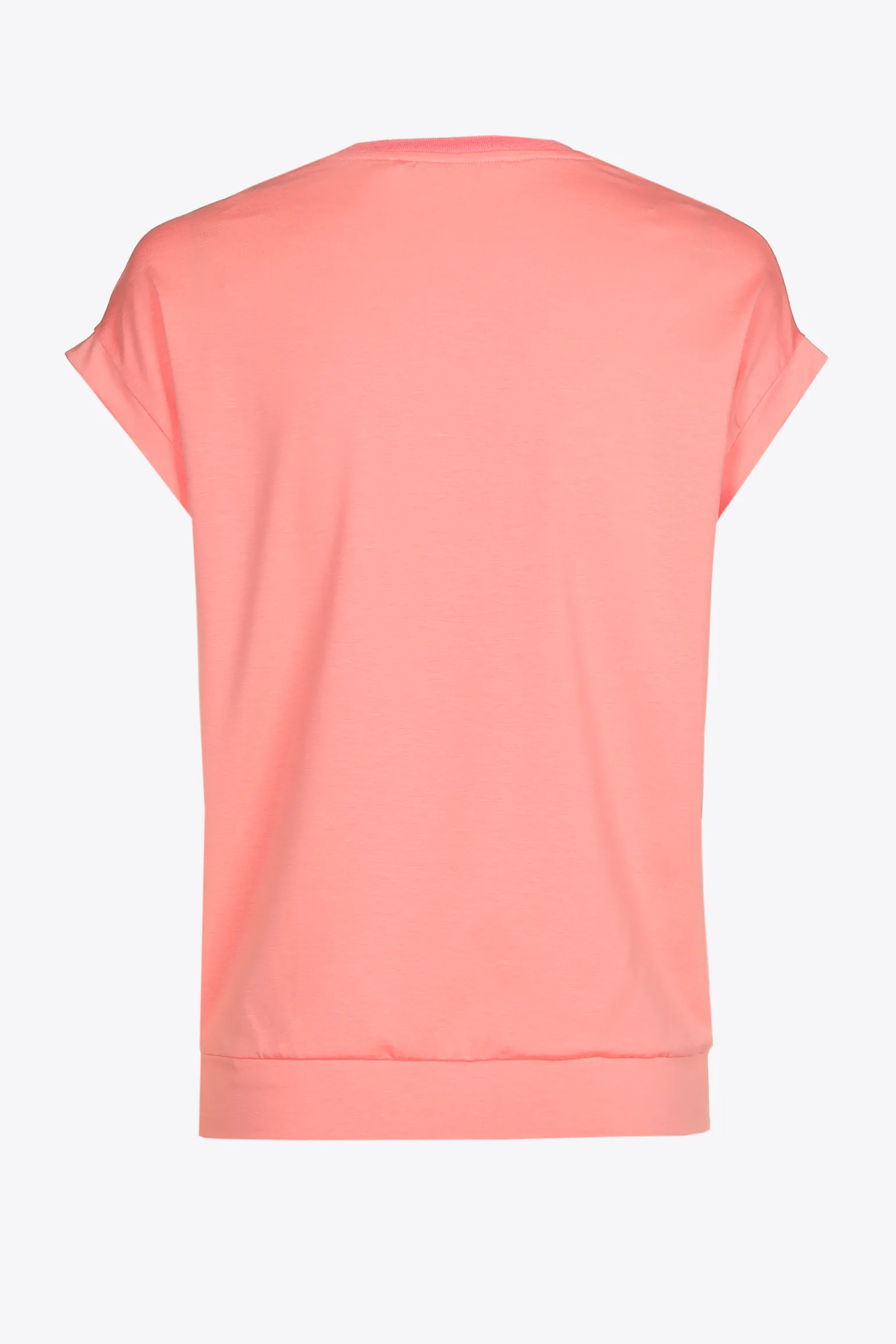 T-Shirt mit V-Ausschnitt aus Jerseystoff