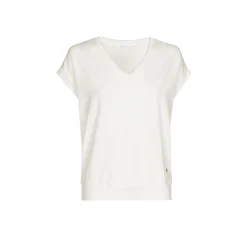 T-Shirt mit V-Ausschnitt aus Jerseystoff