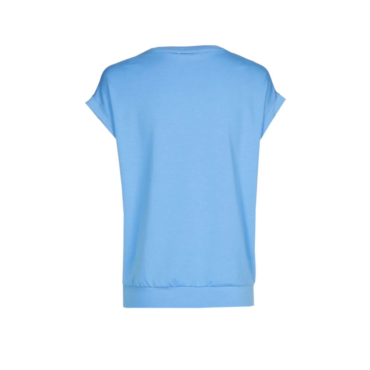 T-Shirt mit V-Ausschnitt aus Jerseystoff