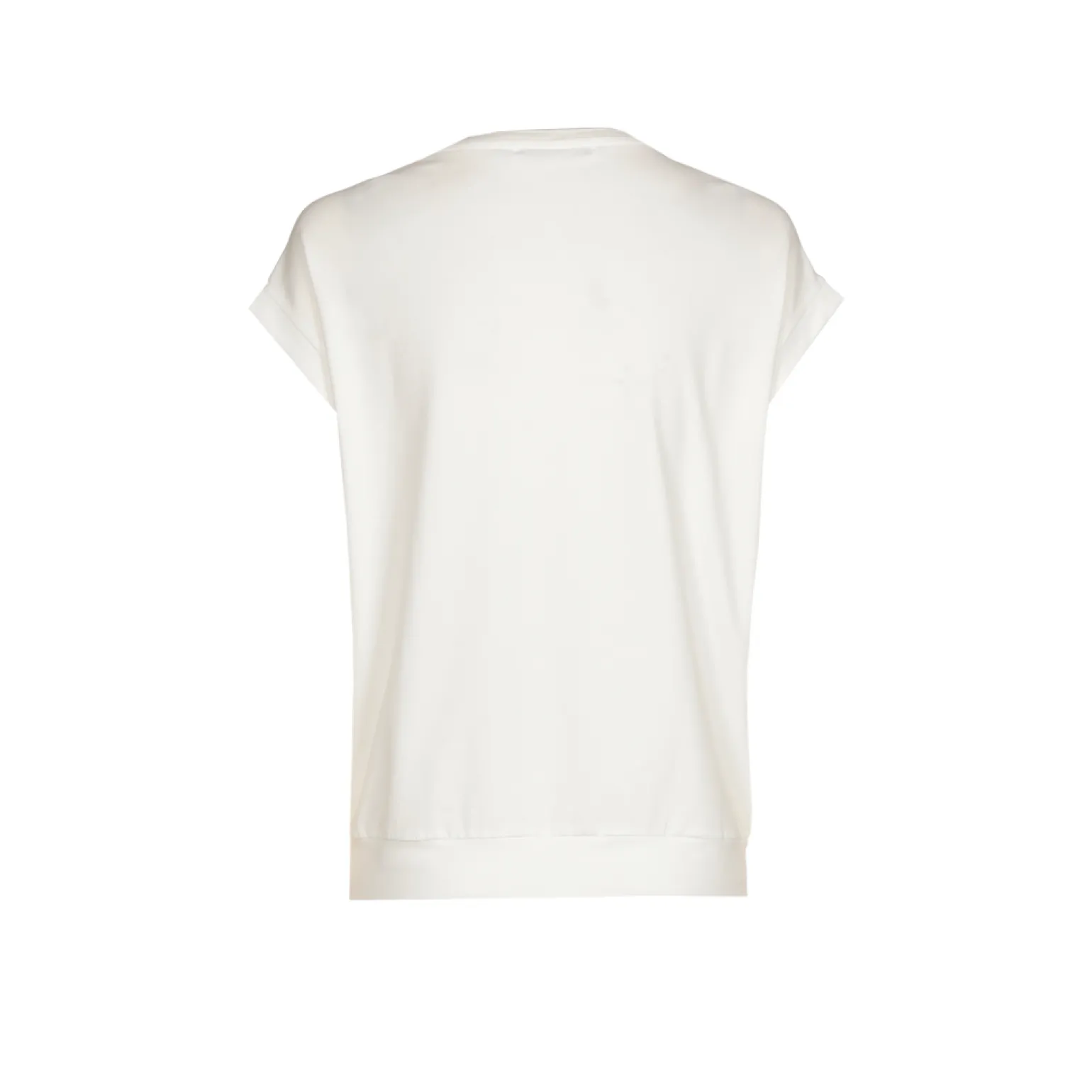 T-Shirt mit V-Ausschnitt aus Jerseystoff