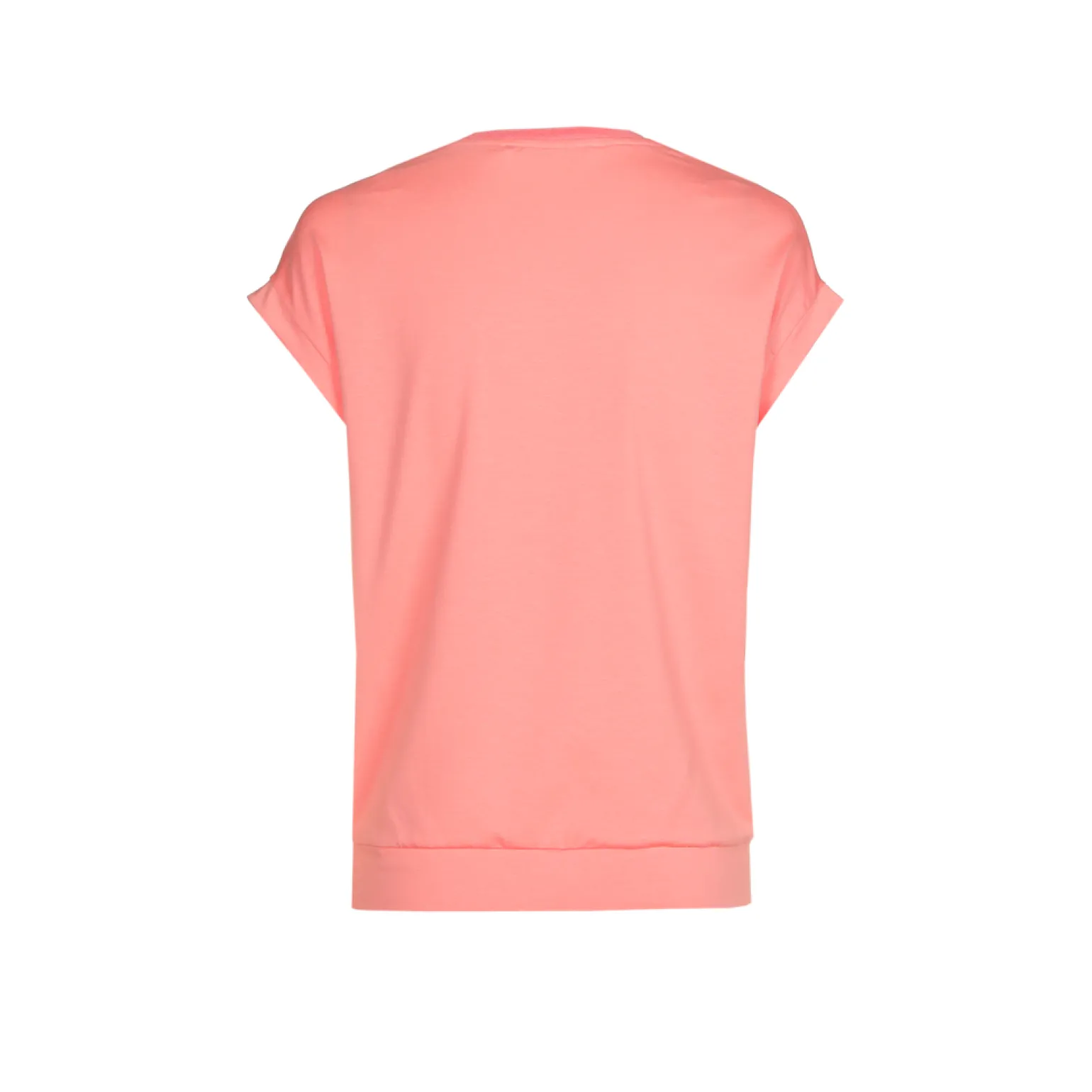 T-Shirt mit V-Ausschnitt aus Jerseystoff