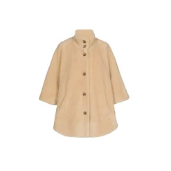 Weicher Poncho aus Teddystoff