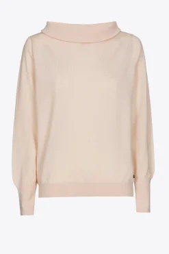 Wollpullover mit U-Boot-Ausschnitt